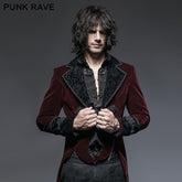 Y-635 Fashion Classical Gentle Long Gothic Jacket With Velour?-??Punk Rave Clothing