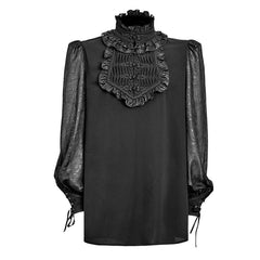 Y-639 Spring Christmas Attractive Gothic Shirt With Plate Buttons?-??Punk Rave Clothing