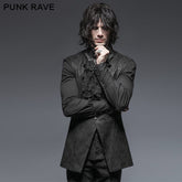 Y-642 Winter Luxury Flower Pattern Gothic Vest With Stand-up Collar?-??Punk Rave Clothing