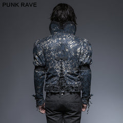 Y-645 Noble Short Gothic Jacket With Stand-up Collar?-??Punk Rave Clothing