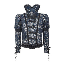 Y-645 Noble Short Gothic Jacket With Stand-up Collar?-??Punk Rave Clothing