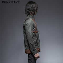 Y-653 Original Design Punk Jacket Vintage Long Sleeve?-??Punk Rave Clothing