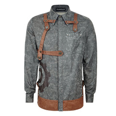 Y-653 Original Design Punk Jacket Vintage Long Sleeve?-??Punk Rave Clothing