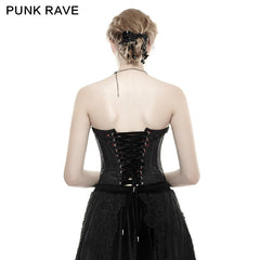Y-657 3D Flowers Printed Sexy Gothic Accessiories Adjustable Elastic Waist Corset?-??Punk Rave Clothing
