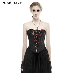 Y-657 3D Flowers Printed Sexy Gothic Accessiories Adjustable Elastic Waist Corset?-??Punk Rave Clothing
