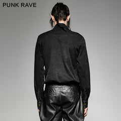 Y-698 Smooth Majesty Vintage Punk Shirts With Multi-breasted?-??Punk Rave Clothing