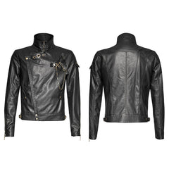 Y-701 black Short Vintage Punk Jacket For Men?-??Punk Rave Clothing