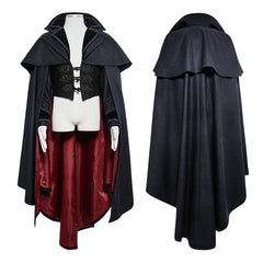 Y-709 Luxury Gothic Trench Coats With Pattern Like Vampire Count Cape?-??Punk Rave Clothing