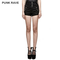 K-272 New Summer Design Military High-waist Versatile Short Punk Pants?-??Punk Rave Clothing