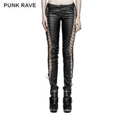 K-274 New Unique Design Vertical Striped Binding Side Punk Pants?-??Punk Rave Clothing