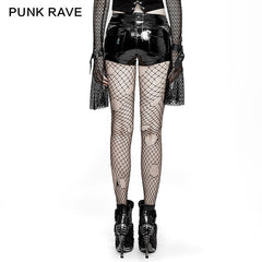 K-273 Bright Leather Locomotive Short Punk Pants?-??Punk Rave Clothing