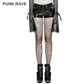 K-273 Bright Leather Locomotive Short Punk Pants?-??Punk Rave Clothing
