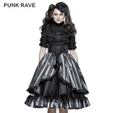 LQ-078 New Design black Butterfly Stripe Lovely Canvas Lolita Style Gothic Skirt?-??Punk Rave Clothing