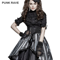 LS-044 Lolita Lovely Fashion Accessories Flower Pattern Bowknot Lace Glove?-??Punk Rave Clothing
