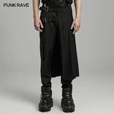Adjustable Waist Loop Strap WQ-736BQM Asymmetrical Punk Skirt?-??Punk Rave Clothing