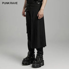 Adjustable Waist Loop Strap WQ-736BQM Asymmetrical Punk Skirt?-??Punk Rave Clothing