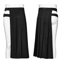 Adjustable Waist Loop Strap WQ-736BQM Asymmetrical Punk Skirt?-??Punk Rave Clothing