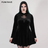 DQ-509LQF Goth dark night vines dress?-??Punk Rave Clothing