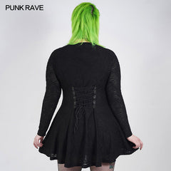 DQ-526LQF PUNK Mystery Long Sleeve Dress?-??Punk Rave Clothing