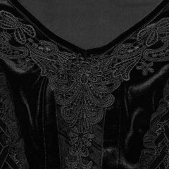 DQ-664LQF Goth sexy lace dress?-??Punk Rave Clothing