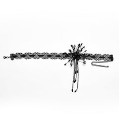 DS-572LHF GOTH Blood Drop Choker?-??Punk Rave Clothing