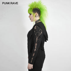 DY-1297XDF Chinoiserie hollow-out rose coat?-??Punk Rave Clothing