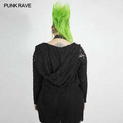 DY-1297XDF Chinoiserie hollow-out rose coat?-??Punk Rave Clothing