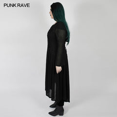 DY-1298ZCF Dark moon long coat?-??Punk Rave Clothing