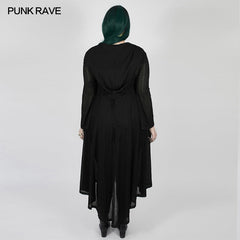 DY-1298ZCF Dark moon long coat?-??Punk Rave Clothing