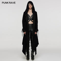 DY-1498ZCF Goth decadent layered long coat?-??Punk Rave Clothing