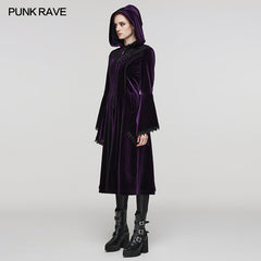 DY-1510LCF Goth Gorgeous Velvet Coat?-??Punk Rave Clothing