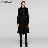 DY-1528ECF Goth plush-strips coat?-??Punk Rave Clothing