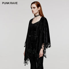 DY-1546DPF Goth pentacle shawl?-??Punk Rave Clothing