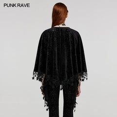 DY-1546DPF Goth pentacle shawl?-??Punk Rave Clothing