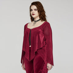 DY-1624XDF Gothic Elegance Layered Long Sleeve Mesh Shirt?-??Punk Rave Clothing