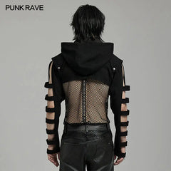 Stand Up Collar Darkness WY-1596XDM Mens Short Punk Jacket?-??Punk Rave Clothing