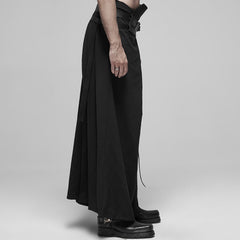 WK-413XCM Mens Gothic Warrior Pants with Adjustable Leather Straps?-??Punk Rave Clothing