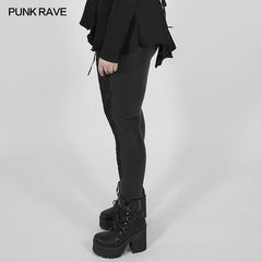 DK-459DDF Gothic stretch legging?-??Punk Rave Clothing