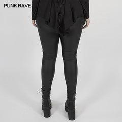 DK-459DDF Gothic stretch legging?-??Punk Rave Clothing