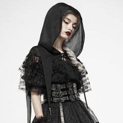 WLY-096 Dark Magic Lace Perspective Cloak?-??Punk Rave Clothing
