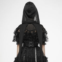 WLY-096 Dark Magic Lace Perspective Cloak?-??Punk Rave Clothing