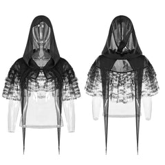 WLY-096 Dark Magic Lace Perspective Cloak?-??Punk Rave Clothing