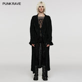 OPM-252KMF Asymmetric long cardigan?-??Punk Rave Clothing