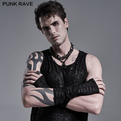 OS-422SSM Goth mens daily gloves?-??Punk Rave Clothing