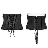 OS-705YDF Edgy Mesh Lace-Up Punk Corset Waist Cincher
