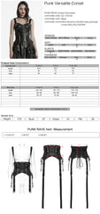 OS-754YDF Edgy Punk Corset with Straps and Buckles Gothic Style