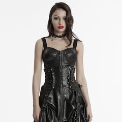 OS-754YDF Edgy Punk Corset with Straps and Buckles Gothic Style