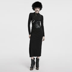 OS-817MZF Gothic Black Faux Fur Hat Punk Accessories Essential