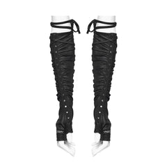 OS-905SSF Gothic Punk Accessories Lace-Up Arm Warmers Edgy Style