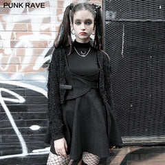 OPQ-881BQF Punk pretend Waist sealing with tight-waist braces overskirt?-??Punk Rave Clothing